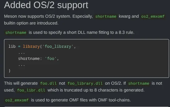 Meson 1.10 Build System Adds OS/2 Support, Experimental C++ "import std"
